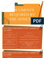 Documents Required by The Annexes