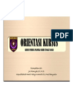 Orientasi Kursus: Kursus Pembina Pramuka Mahir Tingkat Dasar