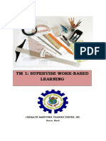 6 - Supervise Work Based Learning