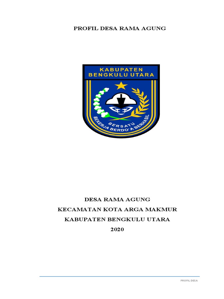 Profil Desa Rama Agung 2020 | PDF