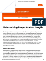 Determining Anchor Length - Williams Form Engineering Corp