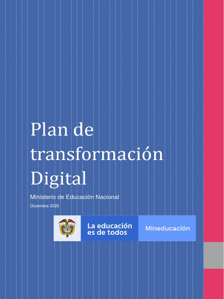 Plan de Transformación Digital MEN 2020 | PDF | Toma de decisiones ...