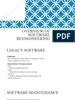 Overview of Software Reengineering