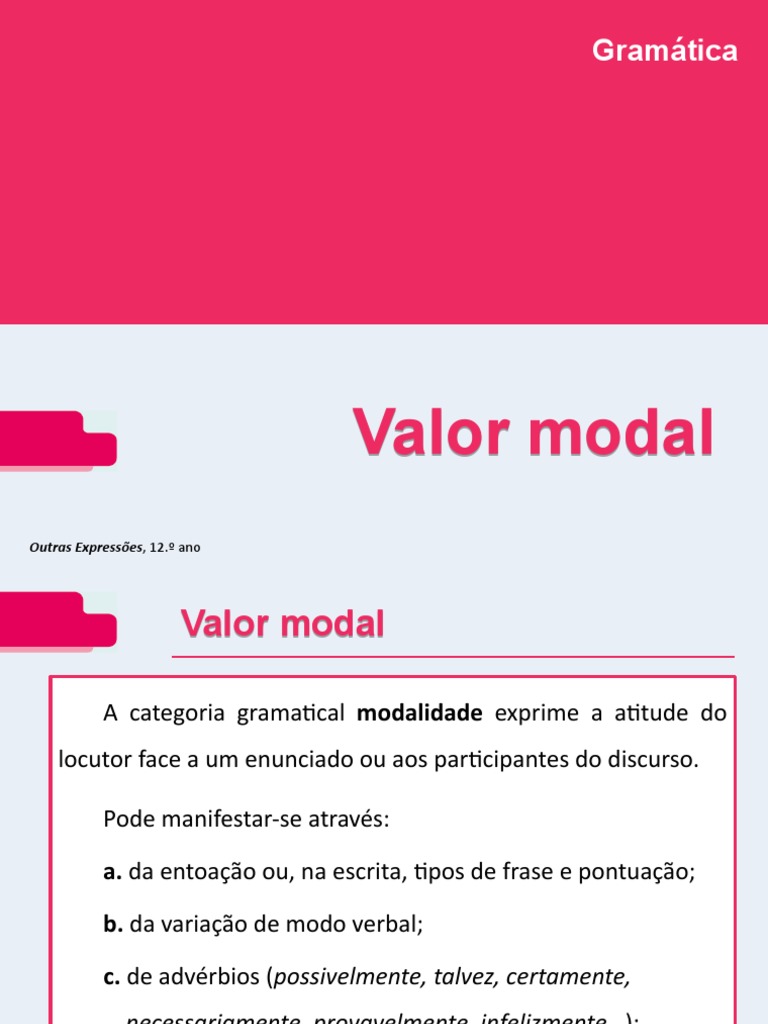 Oexp12 Valor Modal | PDF