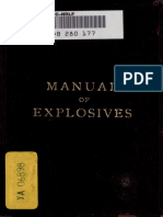 Manual of Explosives A Brief Guide For The Use of Miners and Quarrymen Canada 1900
