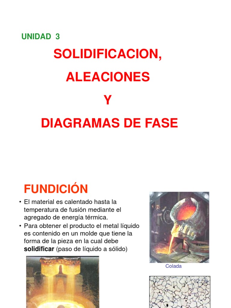 Diagramas de Fases en Solidificación | PDF | Fase (materia) | Diagrama ...