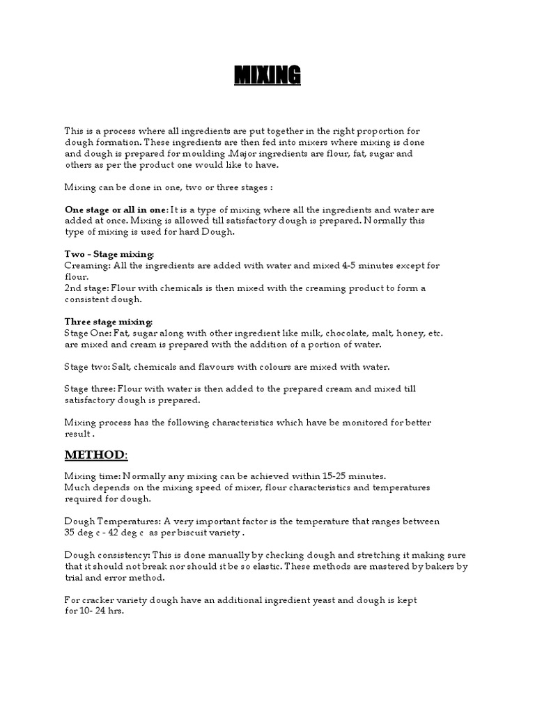 Mixing | PDF