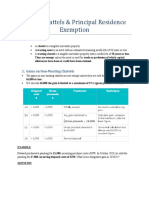 Ch. 14 Chattels Principal Private Residence Exemption Notes