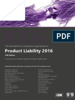 Product Liability 2016: The International Comparative Legal Guide To