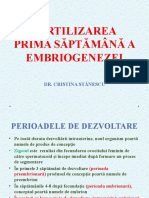 C3. Fertilizarea. Prima Săptămână A Embriogenezei