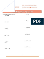 Exercícios: Equação Exponencial: Professorferretto Professorferretto