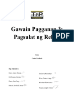 Gawaing Pagganap 3 - Pagsulat NG Rebyu