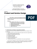 MNGT3108 - M5-Product and Service Design