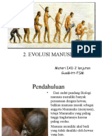 Manusia Dan Evolusi (Lanjutan)