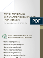 Aspek - Aspek Yang Mengalami Perkembangan Pada Individu