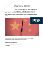 FT - China Hypersonic WPNS Balance