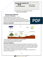 Devoir de Contrôle N°1 - SVT - 2ème Sciences (2017-2018) MR Abdelbacet