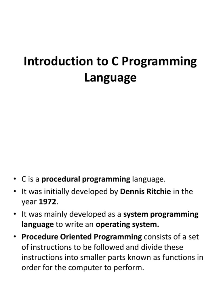 C Prog. Intoduction | PDF | Parameter (Computer Programming) | Control Flow