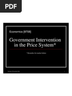 Government Intervention in The Price System : Economics (9708)