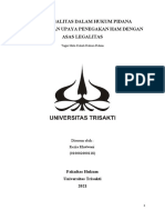 Asas Legalitas Dalam Hukum Pidana Indonesia - Kezia Khatwani - 010002000118 - Makalah Hukum Pidana