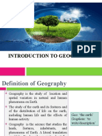 Introduction To Geography - 15-1-2020