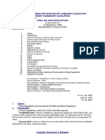 Chapter 49:01 - Hides and Skins Export: Subsidiary Legislation Index To Subsidiary Legislation Hides and Skins Regulations