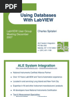 Using Databases Labview