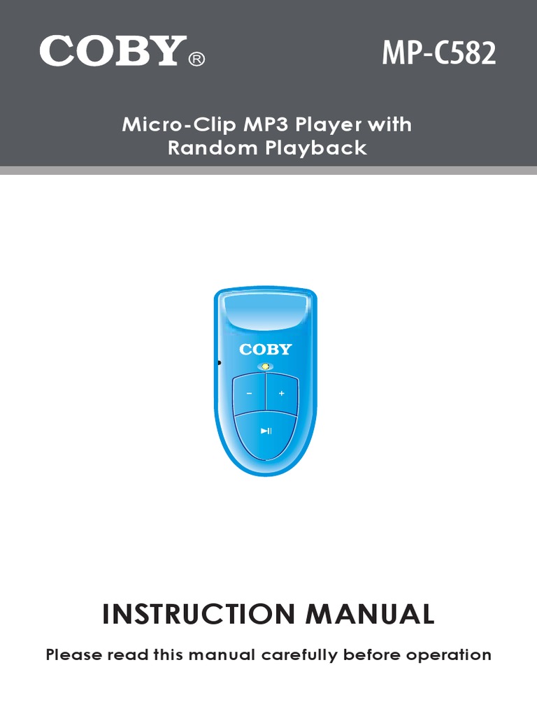 MPC582 MP3 Player Manual PDF Electrical Connector Usb
