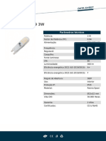 Lâmpada LED G9 3W