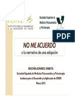 La narrativa de la adopción: Trabajando el trauma relacional temprano con Terapia Narrativa y EMDR