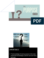 Purpose of Man