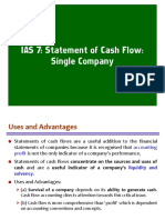 IAS 7: Statement of Cash Flow: Single Company