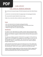 Download Case Study Adidas  Reebok Merger by Rahul Maurya SN53610930 doc pdf