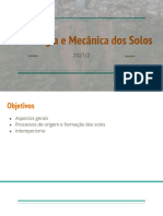 Geologia e Mecânica dos Solos: Processos de Formação e Características dos Solos