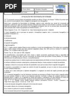 AVALIAÇÃO DO 1 ANO POPULAÇão