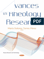 María Dolores Torres Pérez-Advances in Rheology Research-Nova Science Pub Inc (2017)