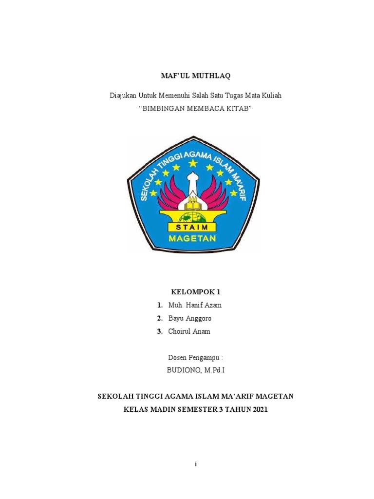 Makalah Maful Muthlaq Lengkap | PDF