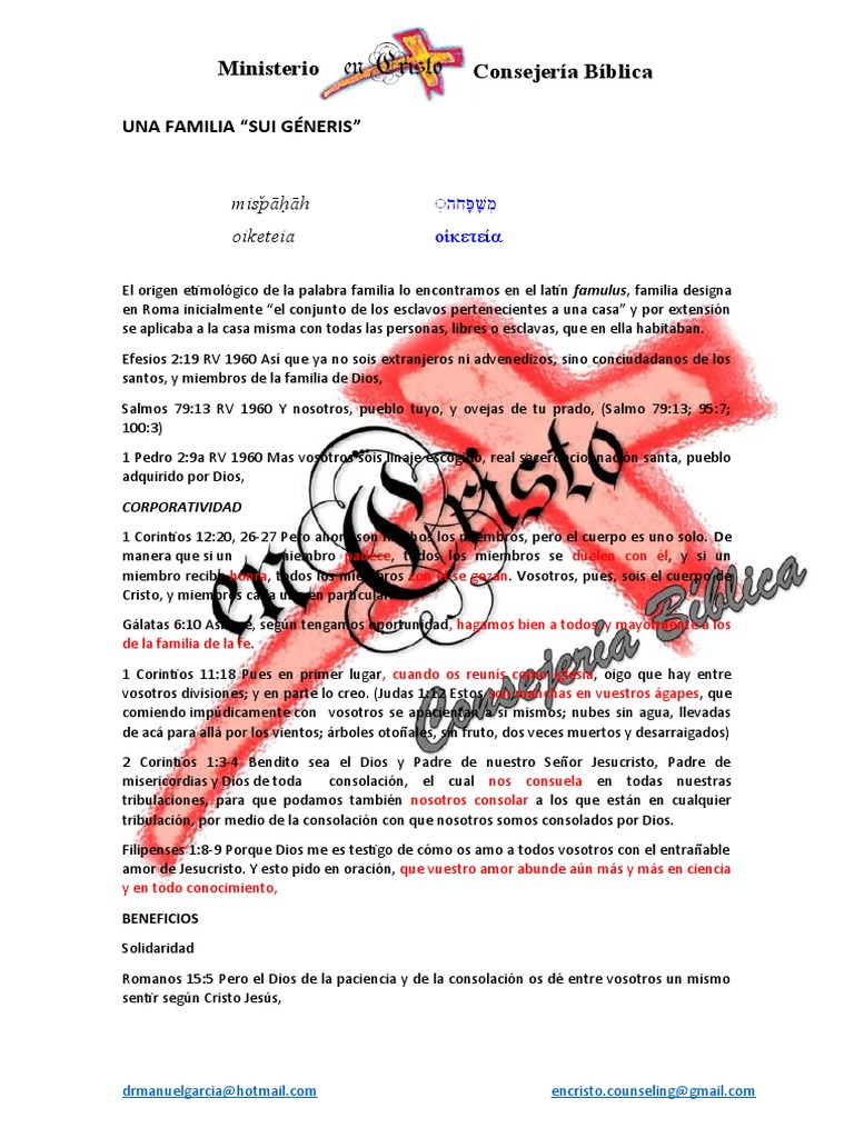 La Familia en la Fe Cristiana | PDF | Cristo (título) | Amor