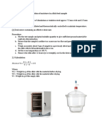Experiment 1. Determination of Moisture in A Fish Feed Sample Apparatus