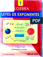 Álgebra - 1 Leyes de Expoentes - Christiam Huertas