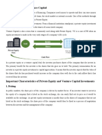 Private Equity and Venture Capital