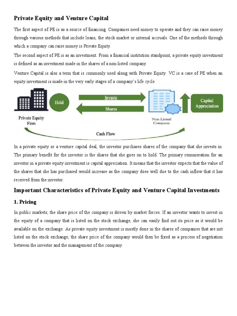 Private Equity and Venture Capital Insights | PDF | Stocks | Private Equity