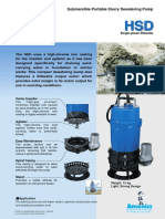 Submersible Portable Slurry Dewatering Pump: Single-Phase 550watts