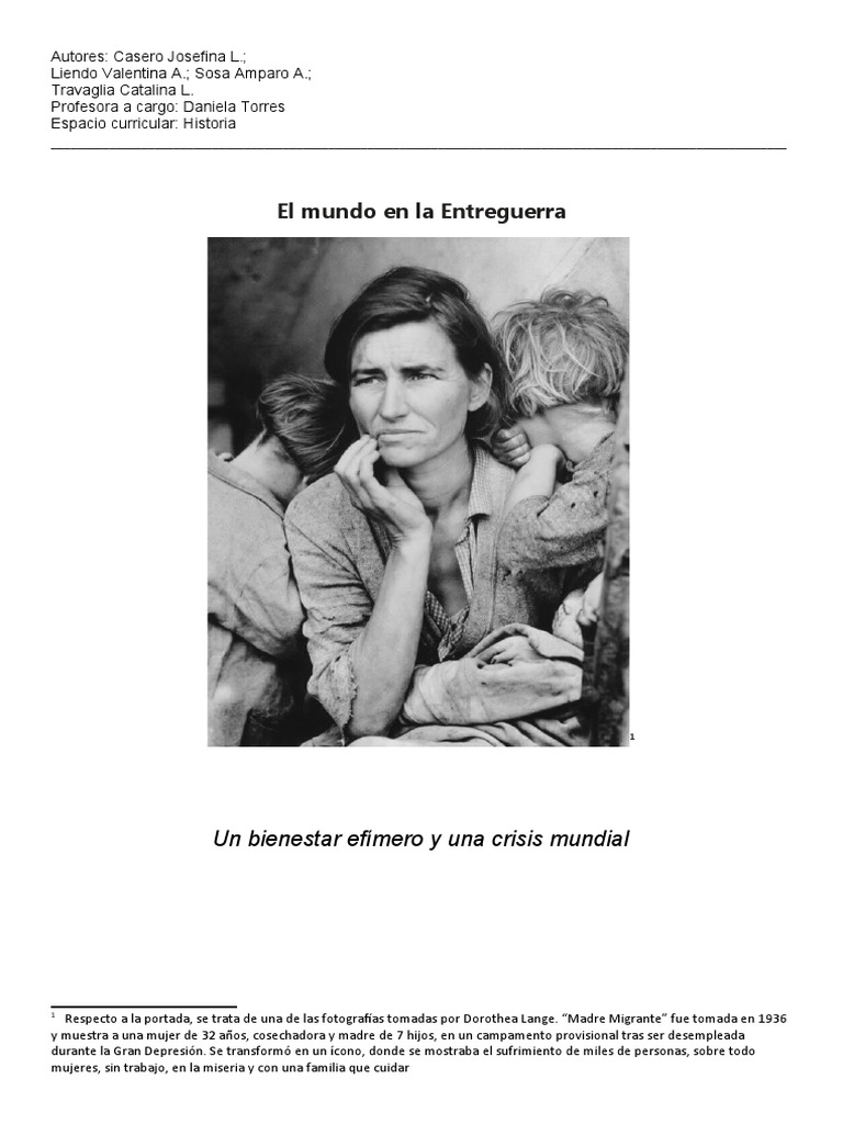 Crisis y cambios en la Entreguerra | PDF | Gran depresion | Alemania nazi