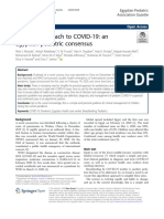 Practical Approach To COVID-19: An Egyptian Pediatric Consensus