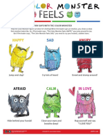Color Monster Activity Sheets