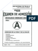 Examen Ordinario Unt 2022 - i (Área a)