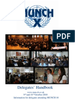 MUN Delegates' Handbook for MUNCH 10 Conference