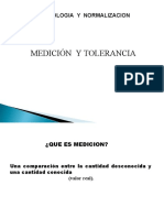 Medición y Tolerancia