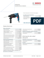 Ficha Tecnica Taladro Percutor Bosch GBH 2-20 D Cantiga